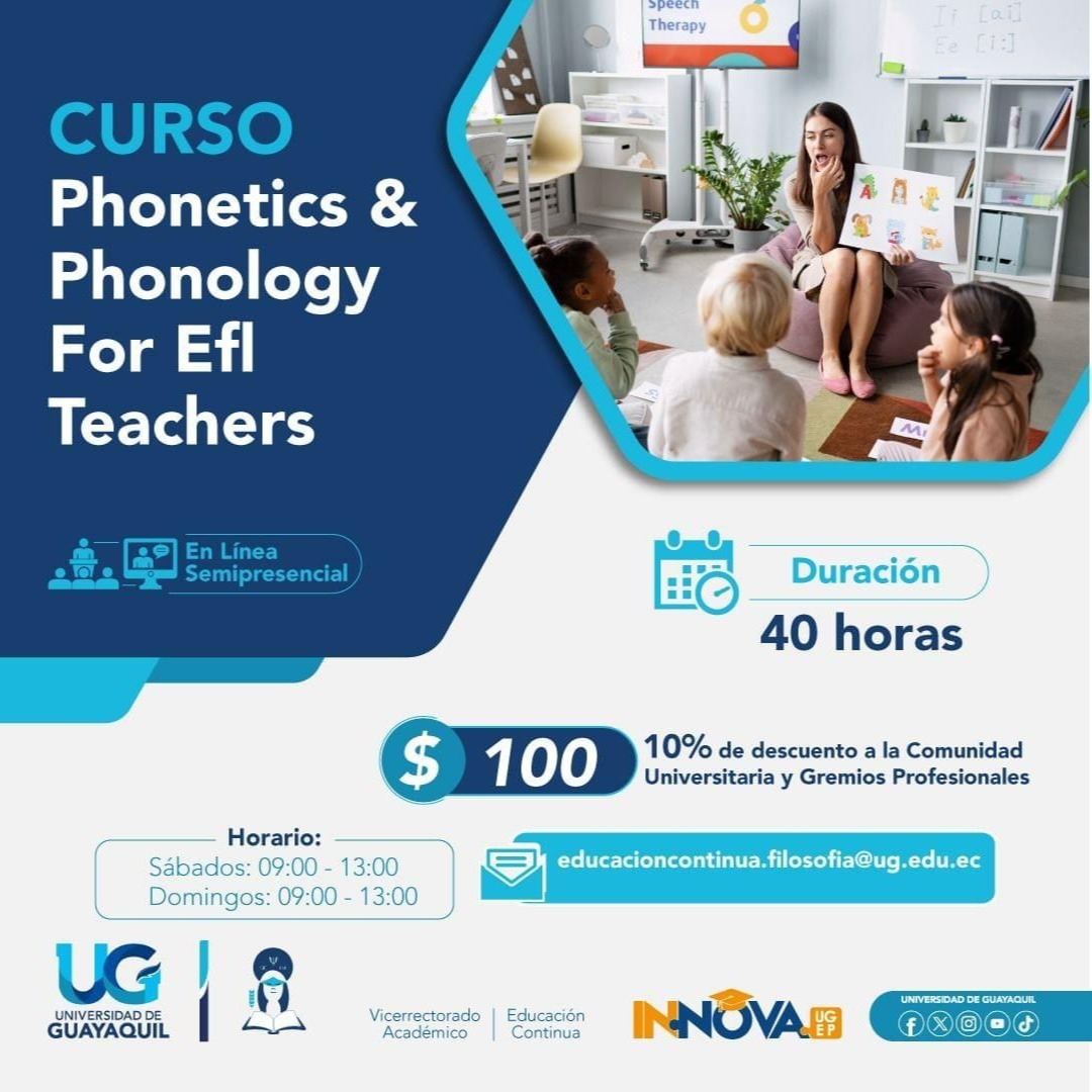 Course  Phonetics and Phonology for Teachers of English as a Foreign Language